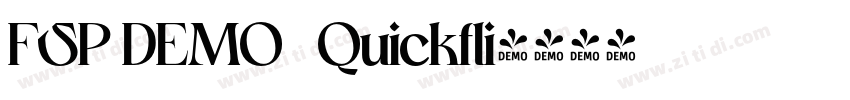 FSP DEMO   Quickfli字体转换